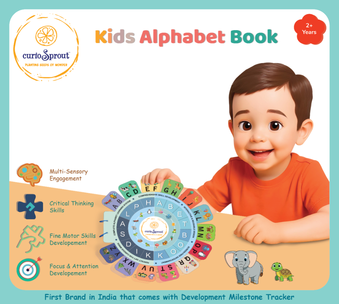Alphabet Busy Book + Thread Pattern Board — Product image by curioSprout