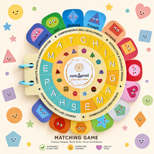 curioSprout Shapes Matching Game for Kids 2-5 Years — Product image by curioSprout