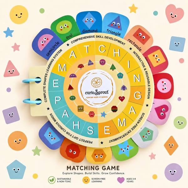curioSprout Shapes Matching Game | Ages 2-5