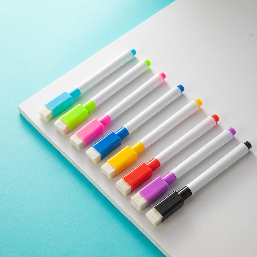 curioSprout Fine Tip Whiteboard Markers Set | 24-Piece, 8 Vibrant Colors — Product image by curioSprout