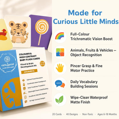 curioSprout Baby-to-Toddler Flash Card Bundle