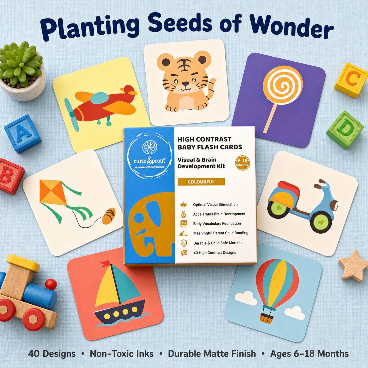curioSprout Baby-to-Toddler Flash Card Bundle — Product image by curioSprout