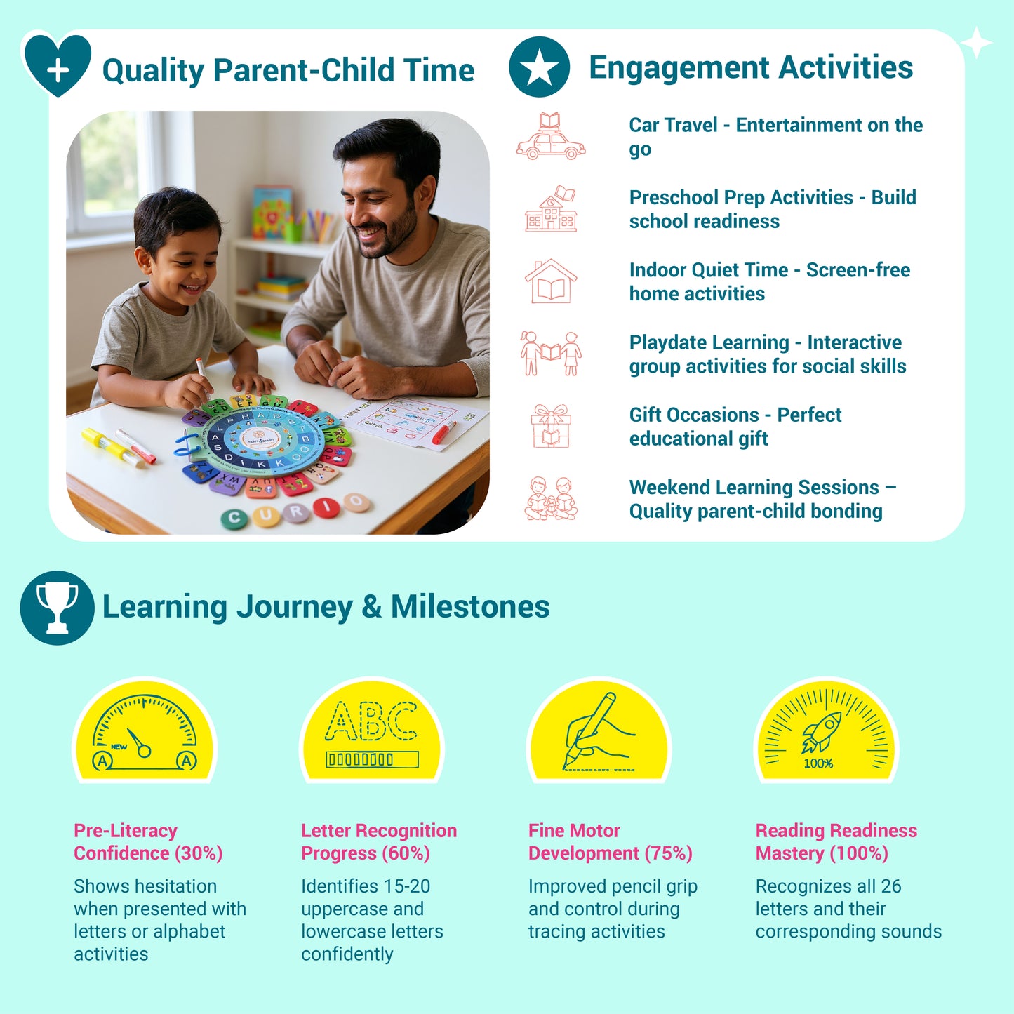 Interactive Alphabet Activity Book — Product image by curioSprout