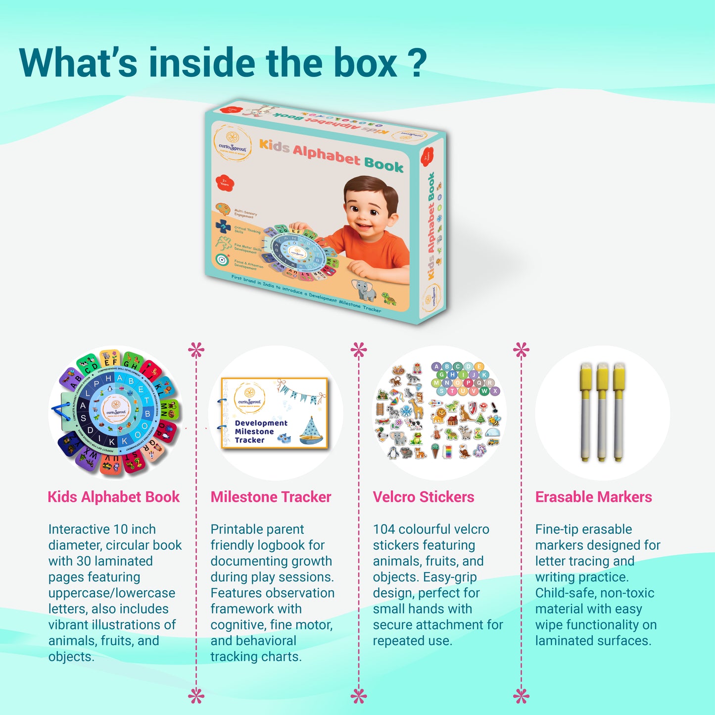 Interactive Alphabet Activity Book — Product image by curioSprout