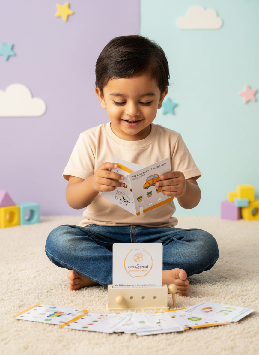 Logic Cards + Shape Sorting Puzzle — Product image by curioSprout