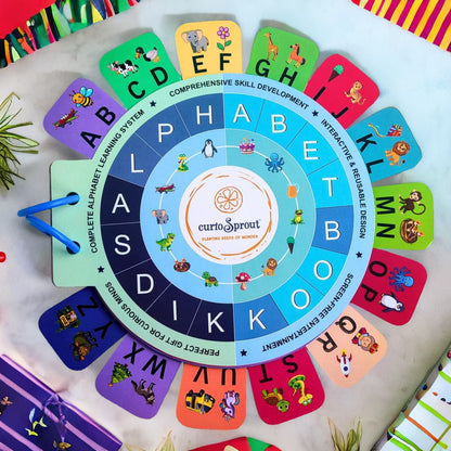 Alphabet Book + Logic Cards + Shape Puzzle