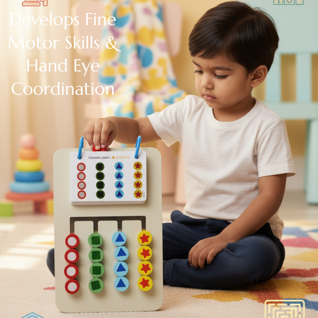 Montessori Wooden Shape Sorting Puzzle — Product image by curioSprout