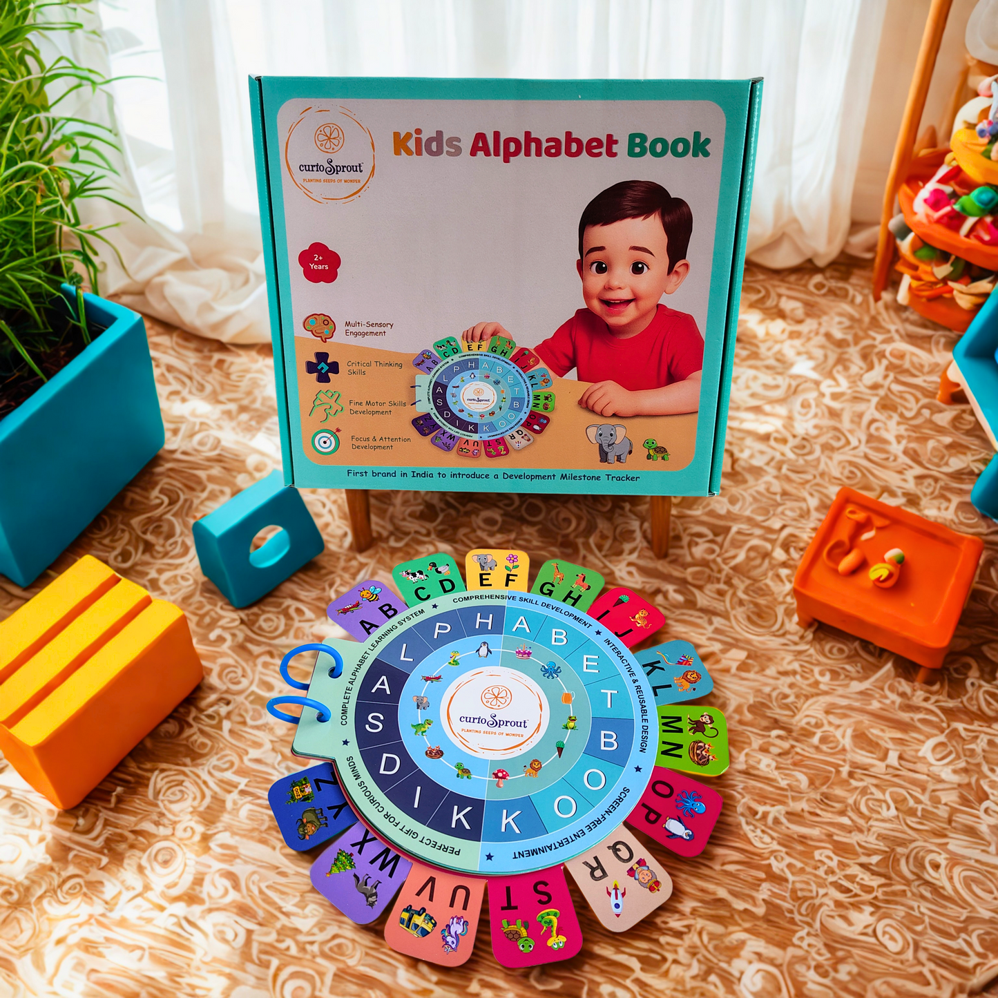 Alphabet Busy Book + Logic Cards — Product image by curioSprout