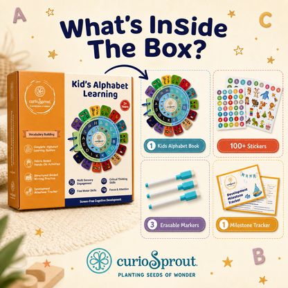 curioSprout Alphabet Busy Book | Ages 2-5