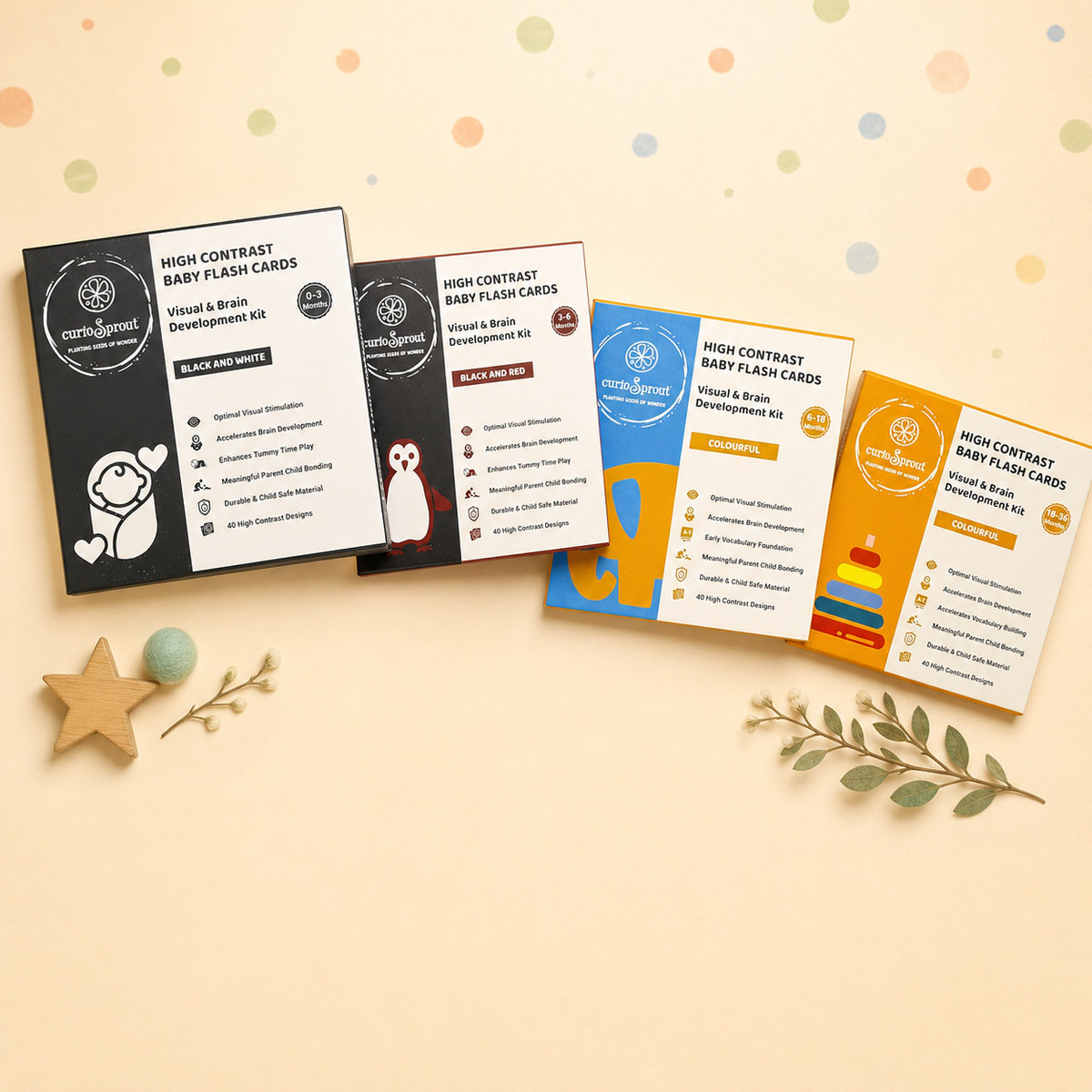 curioSprout Baby Flash Cards | 0-3 Years — Product image by curioSprout