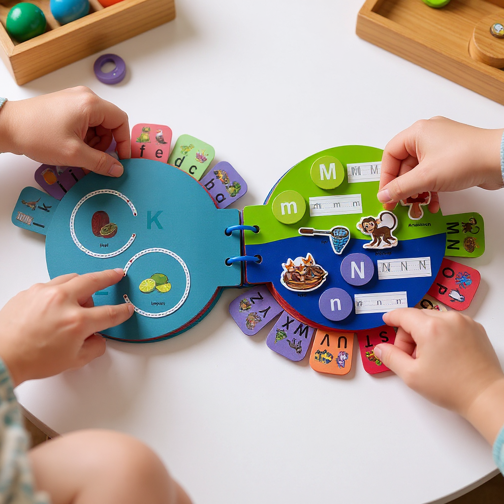 Alphabet Busy Book + Logic Cards — Product image by curioSprout