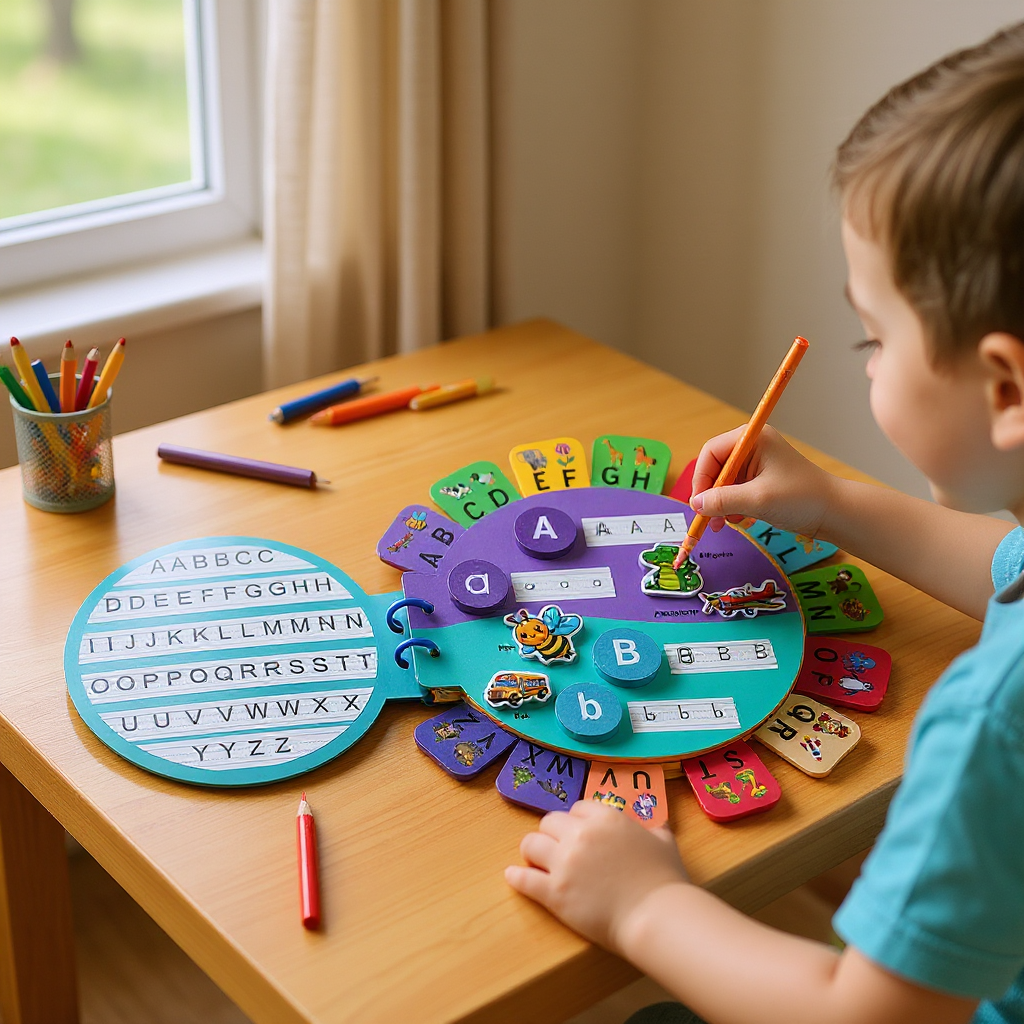 Alphabet Busy Book + Logic Cards — Product image by curioSprout