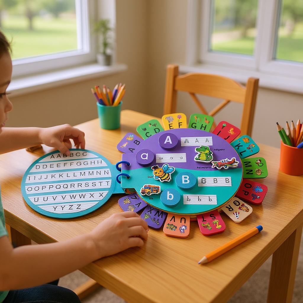 Alphabet Busy Book + Thread Pattern Board — Product image by curioSprout