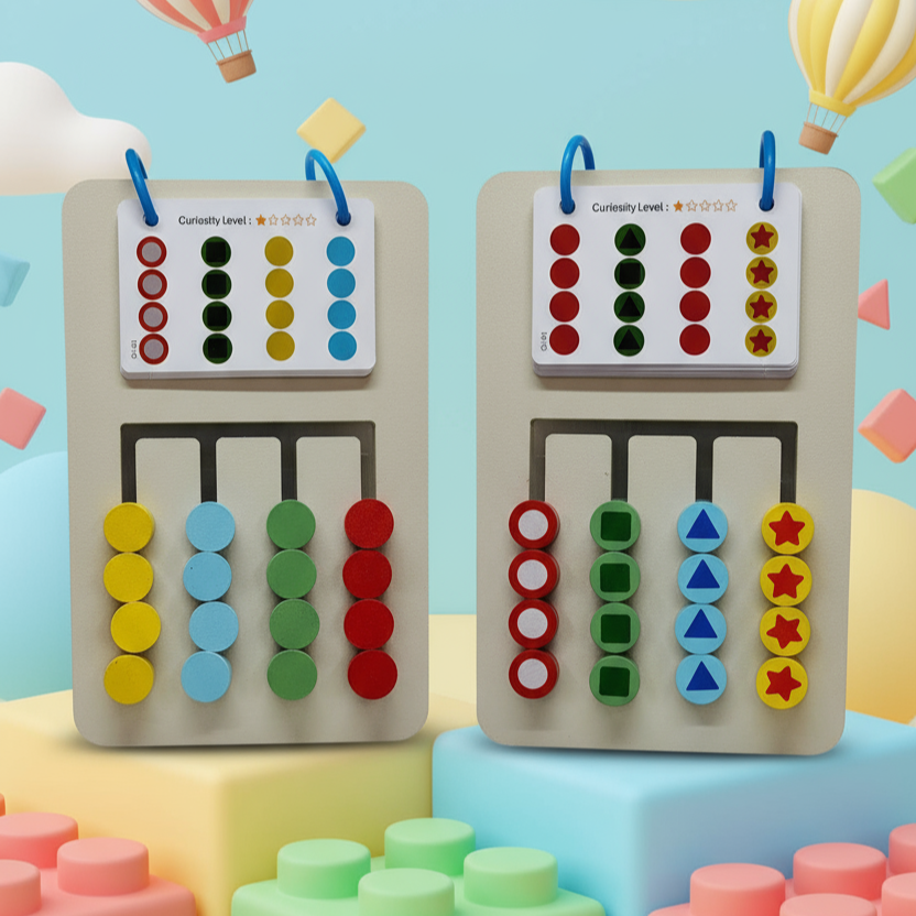 Montessori Wooden Shape Sorting Puzzle — Product image by curioSprout