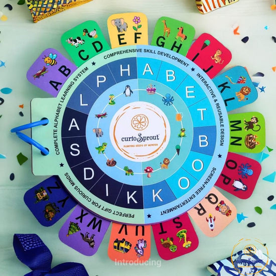 Interactive Alphabet Activity Book — Product media by curioSprout