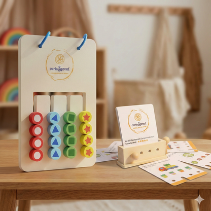 Combo Bundle Logic Cards and Shape Sorting Puzzle