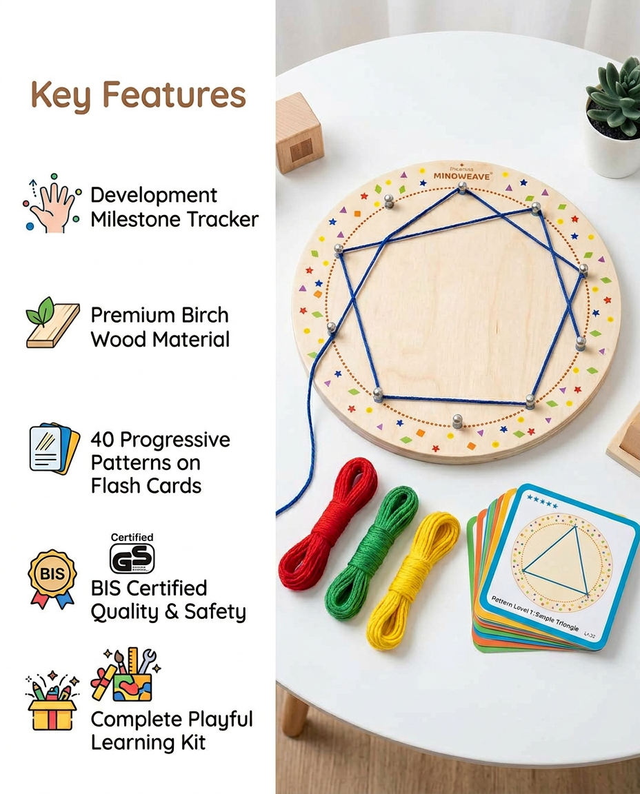 Alphabet Busy Book + Thread Pattern Board — Product image by curioSprout