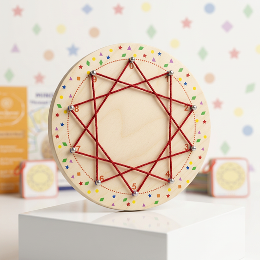 Premium Birch Wood Thread Pattern Board — Product image by curioSprout